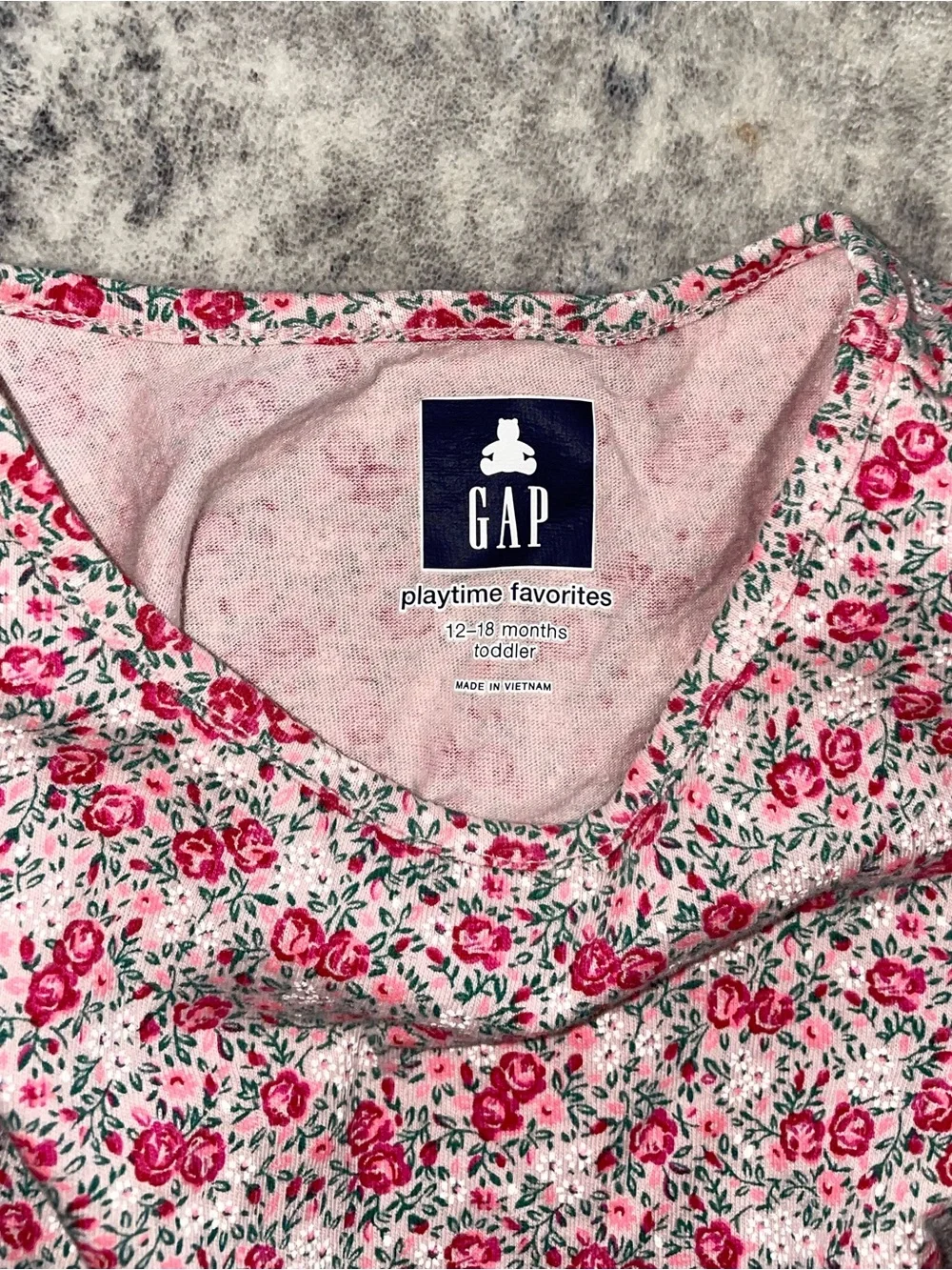 Baby Gap floral blouse size 12-18 months